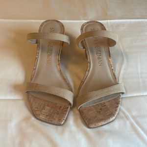 Stuart Weitzman Aleena Wedge Slide Sandal Size 7.5